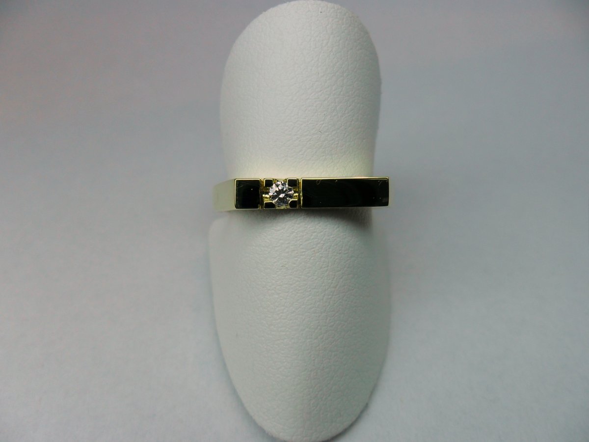 Stripe Ring Yellow Gold 1st.